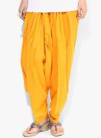 Stylenmart Mustard Yellow Solid Patiala Salwar