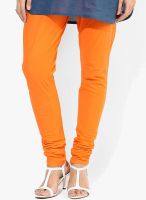 Stylenmart Orange Solid Churidar