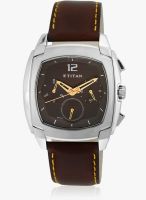 Titan Ne1609sl02 Brown Analog Watch