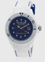 Wave London Wl-Ant-B White/Blue Analog Watch