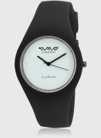 Wave London Wl-Cur-Bkw Black/White Analog Watch