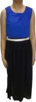 BK Black Women's Maxi Blue, Black Dress
