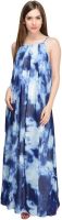 Bargain Basement Women's Maxi Blue Dress