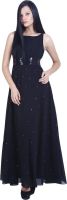 D&S Women's A-line Black Dress