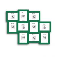 Elegant Arts And Frames 10 In 1 Green Collage Photo Frame