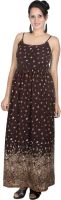 Fabrizia Women's Maxi Brown Dress