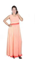 Fabrizia Women's Maxi Orange Dress