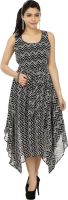 G & M Collections Women's Maxi Black, White Dress