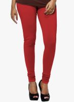 Go Colors Red Solid Churidar