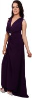 Hips & Shoulders Women's Maxi Purple Dress