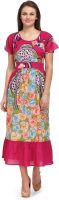 India Inc Women's Maxi Multicolor Dress