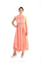 Jiiah Women's Maxi Orange Dress