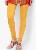 La Firangi Cotton Lycra Mustard Yellow Legging