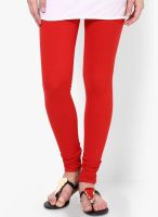 La Firangi Cotton Lycra Red Legging