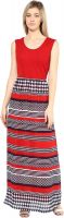 Martini Women's Gathered Red, Blue Dress