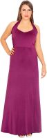 Parv Collections Women's Maxi Purple Dress