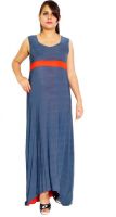 Parv Collections Women's Maxi Multicolor Dress