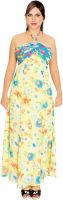 Parv Collections Women's Maxi Multicolor Dress
