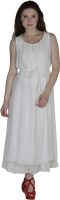 Rashi Creation Women's Maxi White Dress
