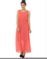 Shivabhi's Women's Maxi Pink Dress