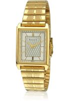 Sonata Grnda Nd7007Ym12 Gold/White Analog Watch