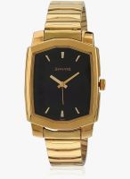 Sonata Nd7094Ym01 Golden/Black Analog Watch