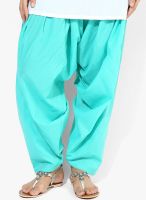 Stylenmart Aqua Blue Solid Patiala Salwar