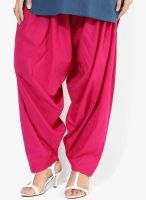 Stylenmart Pink Solid Patiala Salwar