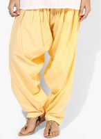Stylenmart Yellow Solid Patiala Salwar