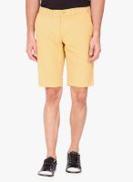 The Indian Garage Co. Yellow Solid Shorts
