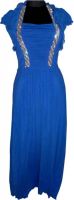 Vogue4all Women's Empire Waist Light Blue Dress