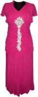 Vogue4all Women's Empire Waist Pink Dress