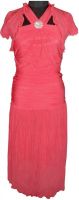 Vogue4all Women's Empire Waist Pink Dress