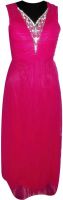 Vogue4all Women's Empire Waist Pink Dress