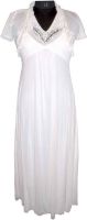 Vogue4all Women's Empire Waist White Dress