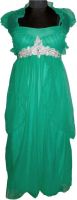 Vogue4all Women's Empire Waist Light Green Dress