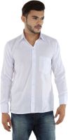 AKAAS Men's Solid Formal White Shirt