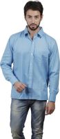 Alnik Men's Solid Formal Light Blue Shirt