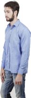 Alnik Men's Solid Formal Light Blue Shirt