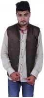 Austrich Sleeveless Solid Men's Linen Jacket