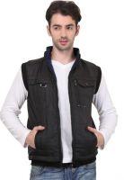 BRAVEZI Sleeveless Solid Men's Jacket