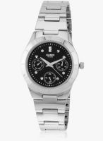 Casio Enticer Lady's Ltp-2083D-1Avdf (A528) Silver/Black Analog Watch