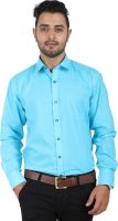 Crocks Club Men's Solid Formal Light Blue Shirt