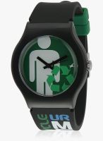 Fastrack Tees Nd9915Pp15J Black/Green Analog Watch