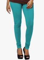Go Colors Aqua Blue Solid Churidar