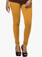 Go Colors Mustard Yellow Solid Churidar