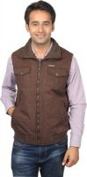 Grahcjows Creations Sleeveless Solid Men's Jacket