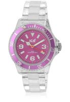 Ice White Analog Watch