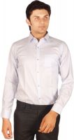 Kriss Men's Striped Casual Blue Shirt