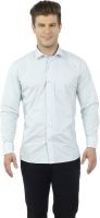 Lewis Marker Men's Printed Formal White Shirt